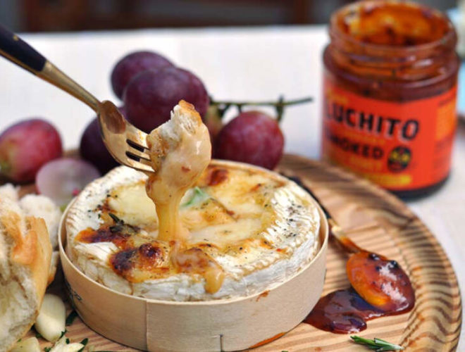 Baked Camembert With Chipotle Honey