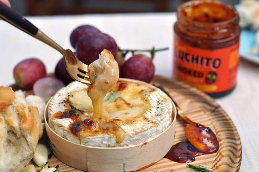 Baked Camembert With Chipotle Honey