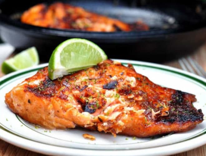Honey and Chipotle Glazed Salmon