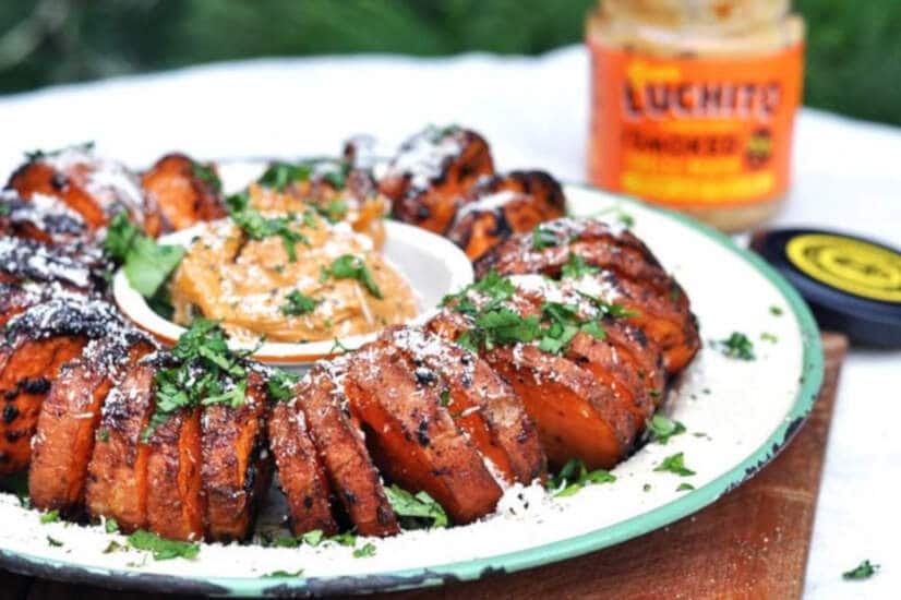 Hasselback Sweet Potato