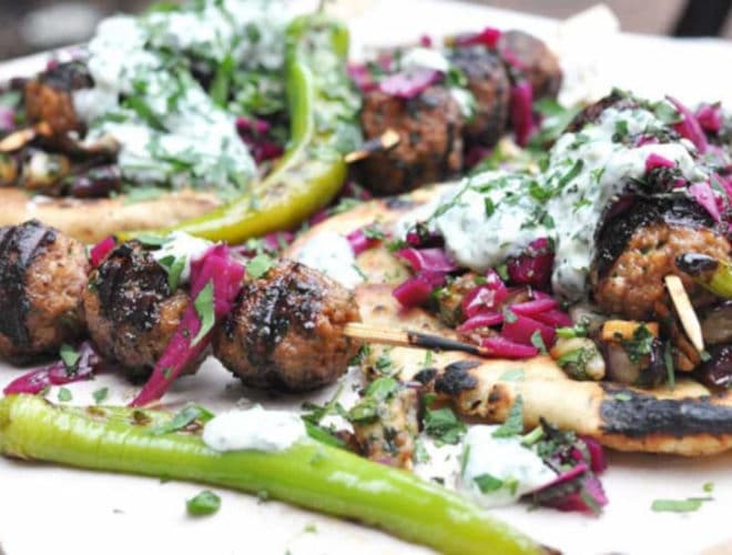 Chipotle Meatball Flatbread