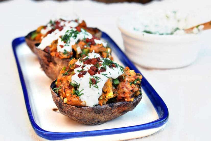 Fully loaded Potato Skins