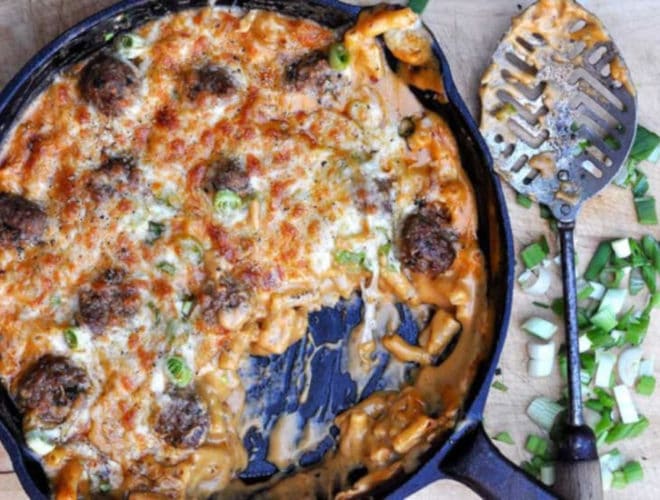 Meatball Mac and Cheese