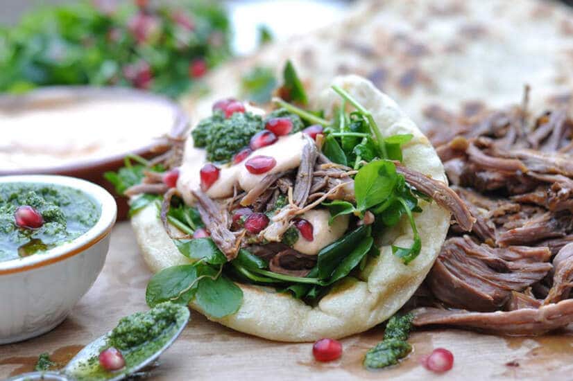 Pulled Lamb Flatbreads