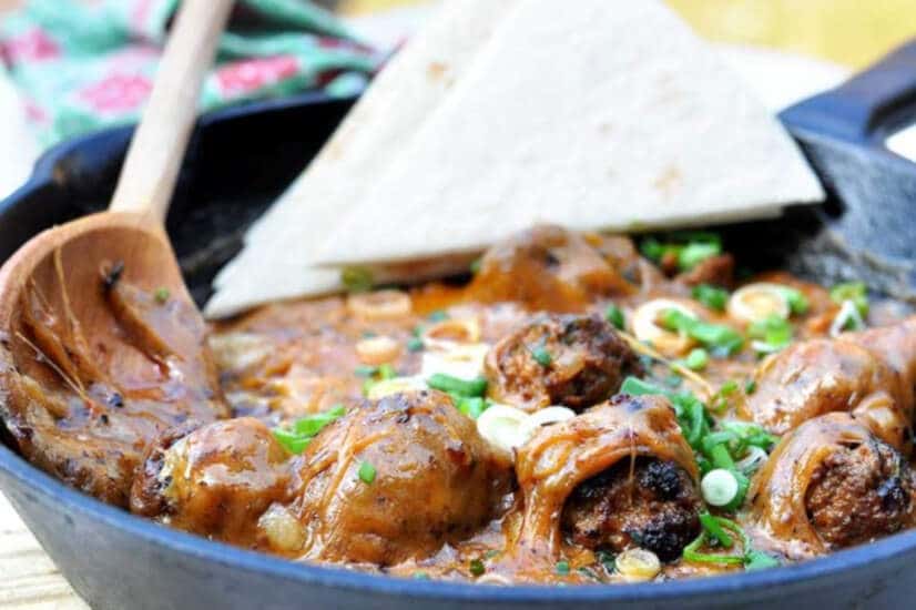 Meatball Queso Fundido Dip