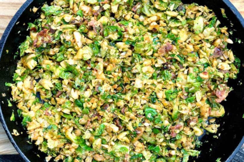 Shredded Brussels Sprouts With Bacon And Chipotle