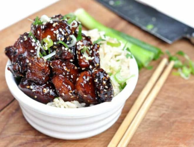 Twice Cooked Sticky Pork Belly