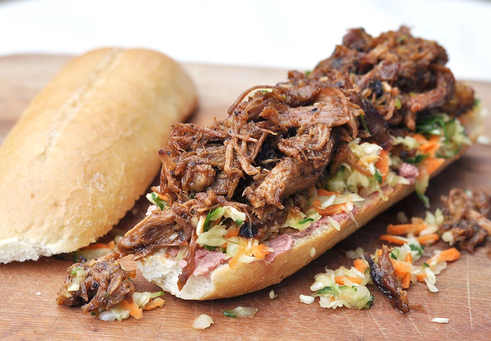 Pulled Pork Banh Mi Late Night Snack 
