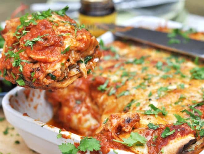 Slow Cooked Chicken Enchiladas