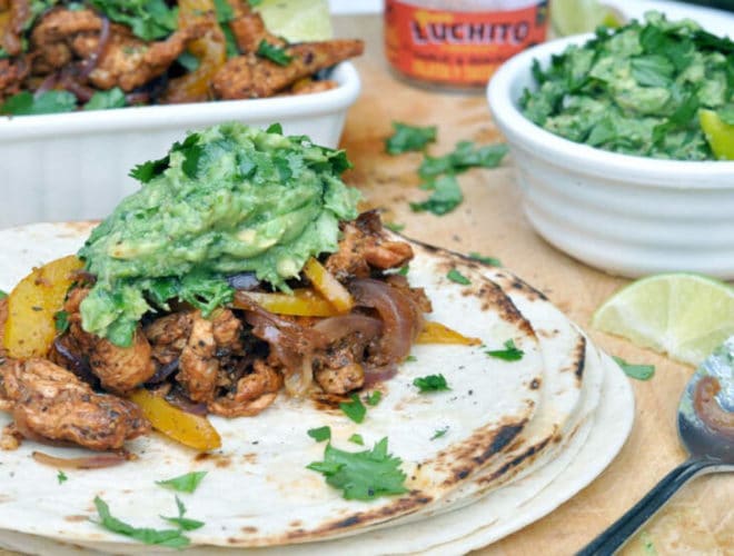 Healthy Chicken Fajitas