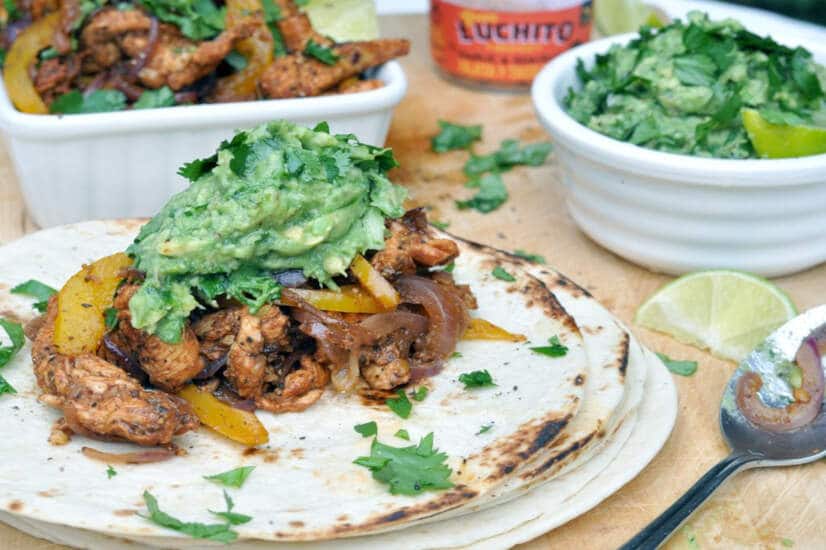Healthy Chicken Fajitas