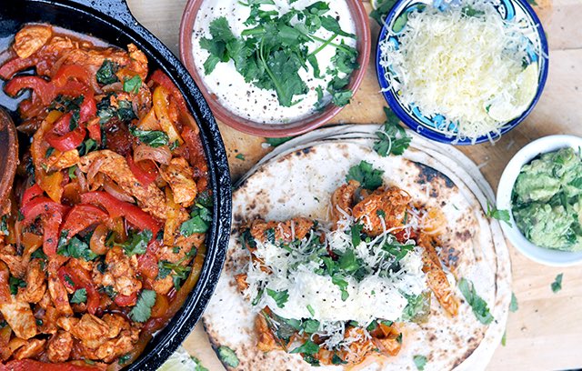 mild version of fajitas
