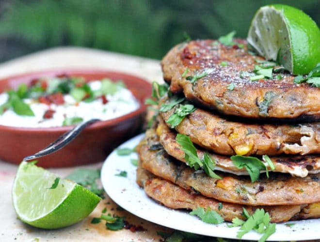 Chorizo & Corn Pancakes