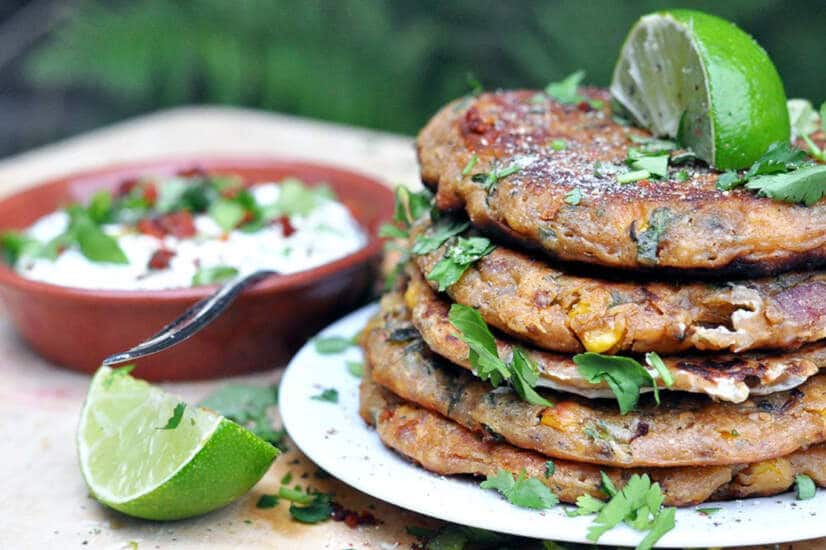 Chorizo & Corn Pancakes