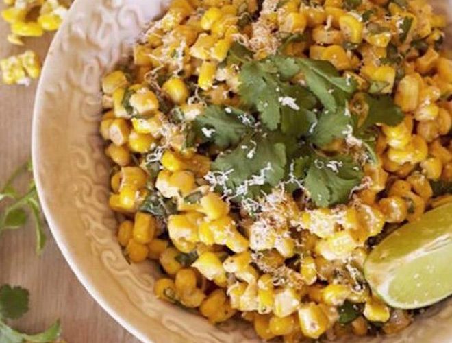 Mexican corn finished recipe