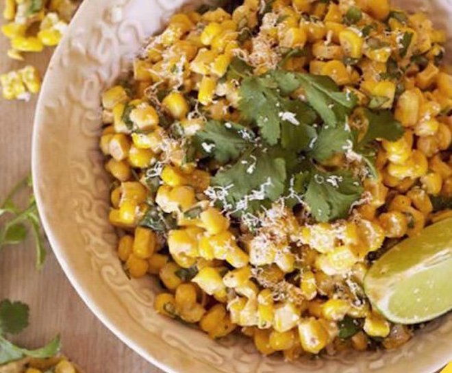 Mexican corn finished recipe