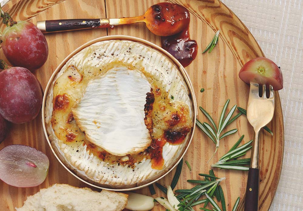 Baked Camembert With Chipotle Honey