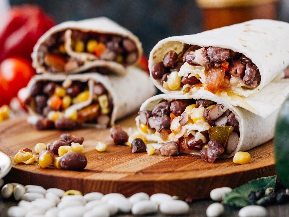Vegetarian Bean Burrito