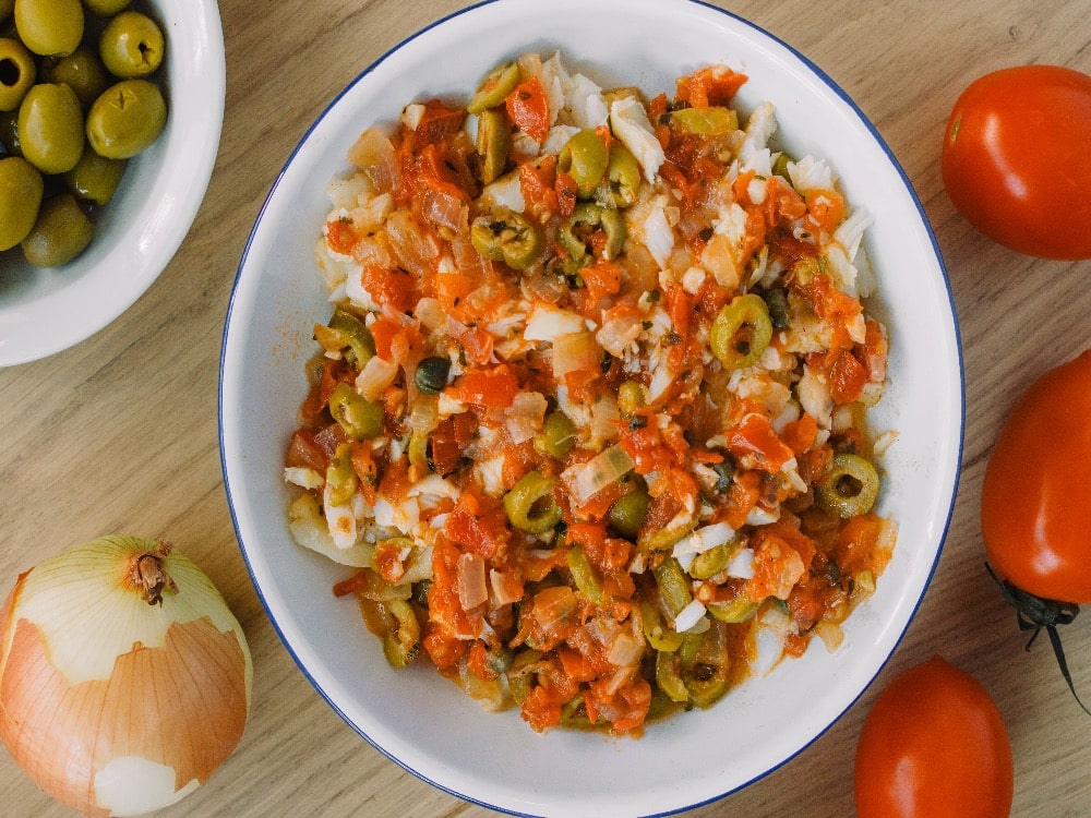 Bacalao New Years Eve Dish with salted cod