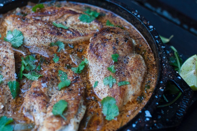 finished dish Creamy Coriander Chicken