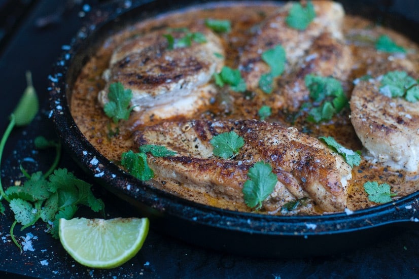 finished dish Creamy Coriander Chicken